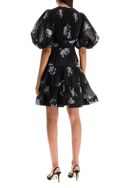 Zimmermann pleated organza mini dress