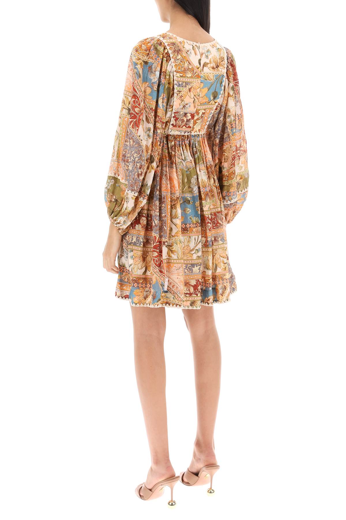 Zimmermann Chintz Billow Mini Dress   Multicolor