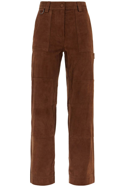 Saks Potts suede leather workwear pants