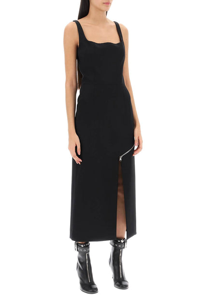 Alexander Mcqueen midi sheath dress with convertible panel