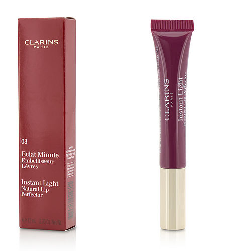 Clarins - Eclat Minute Instant Light Natural Lip Perfector - # 08 Plum Shimmer  --12ml/0.35oz