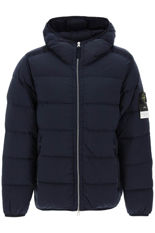 Stone Island hooded puffer jacket in seamless tunnel nylon