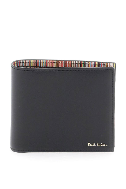 Paul Smith Signature Stripe Bifold Wallet   Black