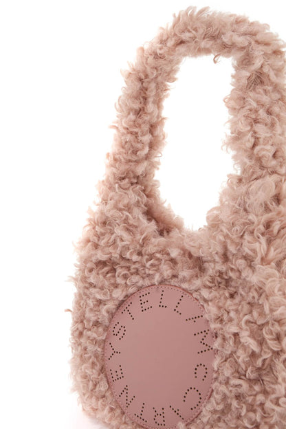 Stella McCartney small soft teddy hobo tote bag.