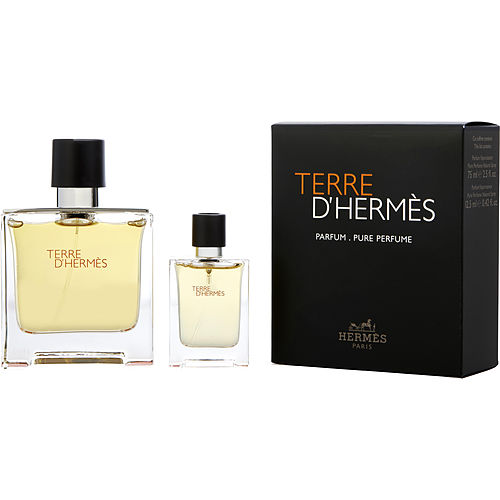 TERRE D'HERMES - PARFUM SPRAY 2.5 OZ & PARFUM SPRAY 0.42 OZ MINI