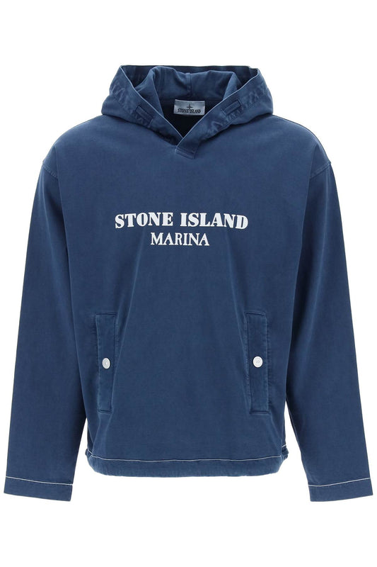 Stone Island marina 'old' treatment hooded