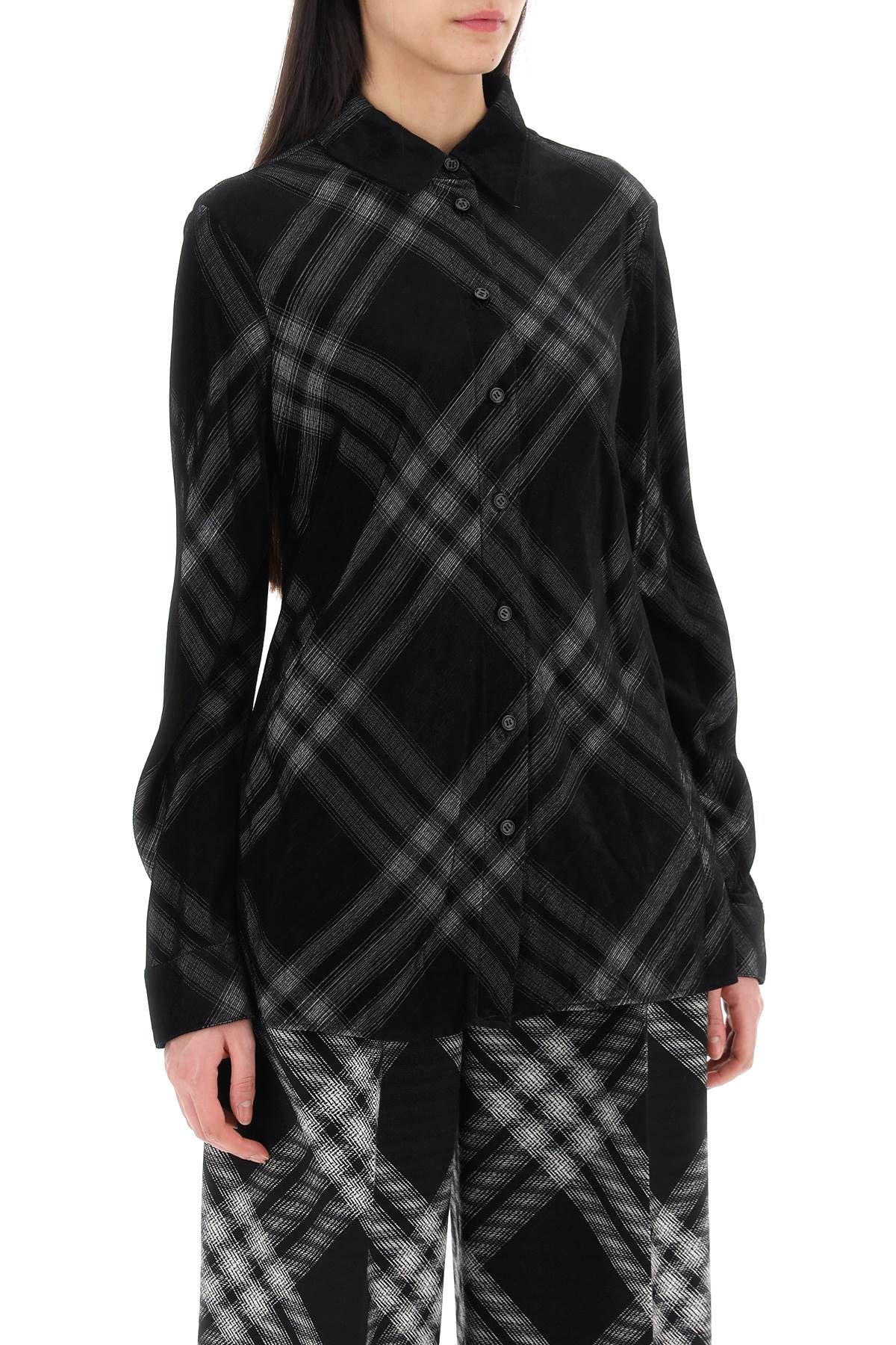 Burberry "checkered corduroy