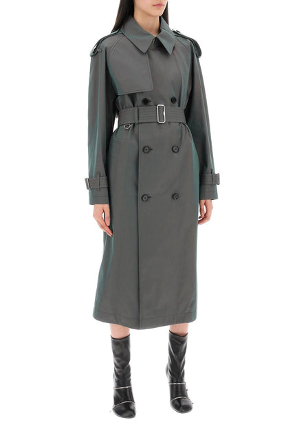 Burberry long iridescent trench