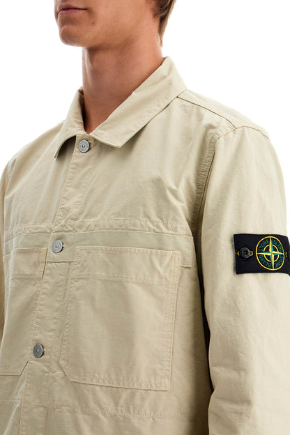 Stone Island cotton ripstop overshirt