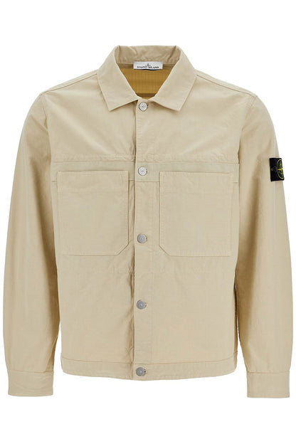 Stone Island cotton ripstop overshirt