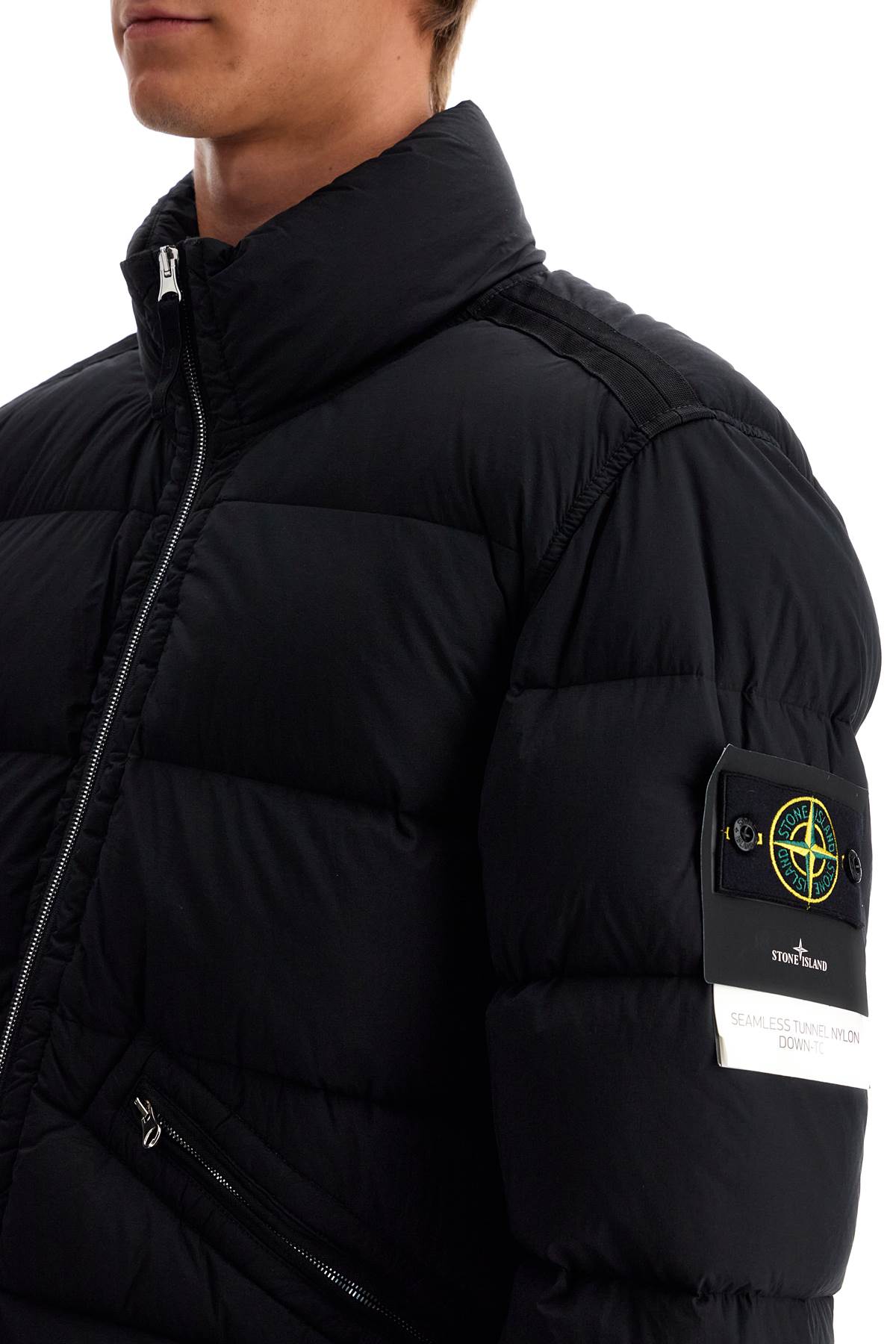 Stone Island nylon stretch down jacket