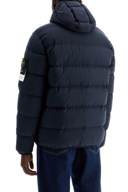 Stone Island hooded puffer jacket in seamless tunnel nylon