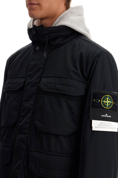 Stone Island micro twill coat jacket for