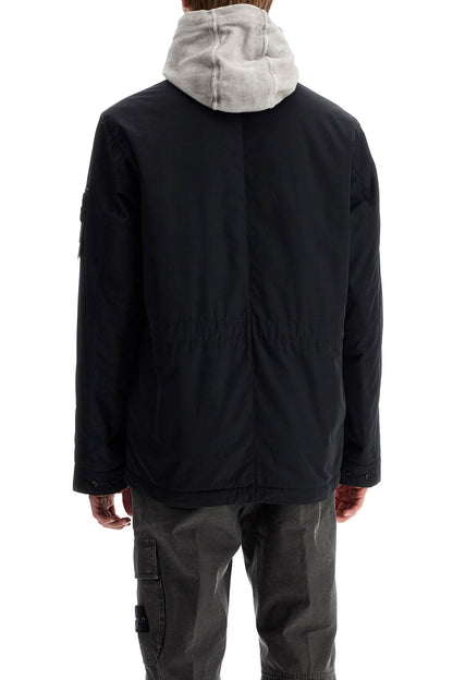 Stone Island micro twill coat jacket for