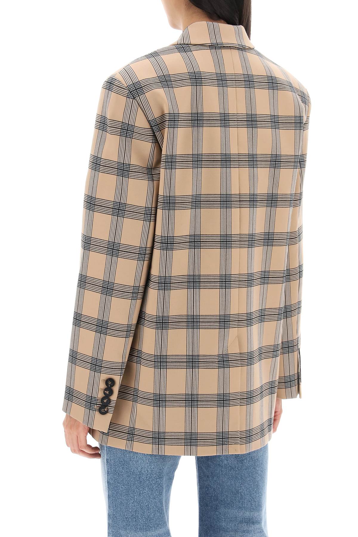 Zimmermann oversized luminosity jacket with check motif