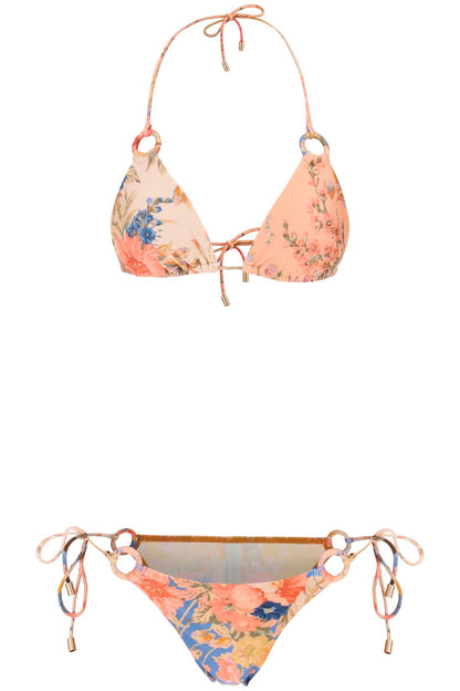 Zimmermann August Spliced Bikini Set   Beige