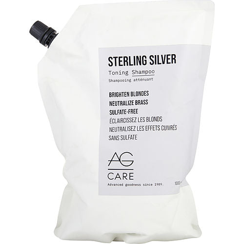 AG HAIR CARE - STERLING SILVER TONING SHAMPOO (NEW PACKAGING) 33.8 OZ