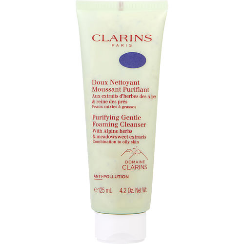 Clarins - Purifying Gentle Foaming Cleanser with Alpine Herbs & Meadowsweet Extracts - Combination to Oily Skin  --125ml/4.2oz