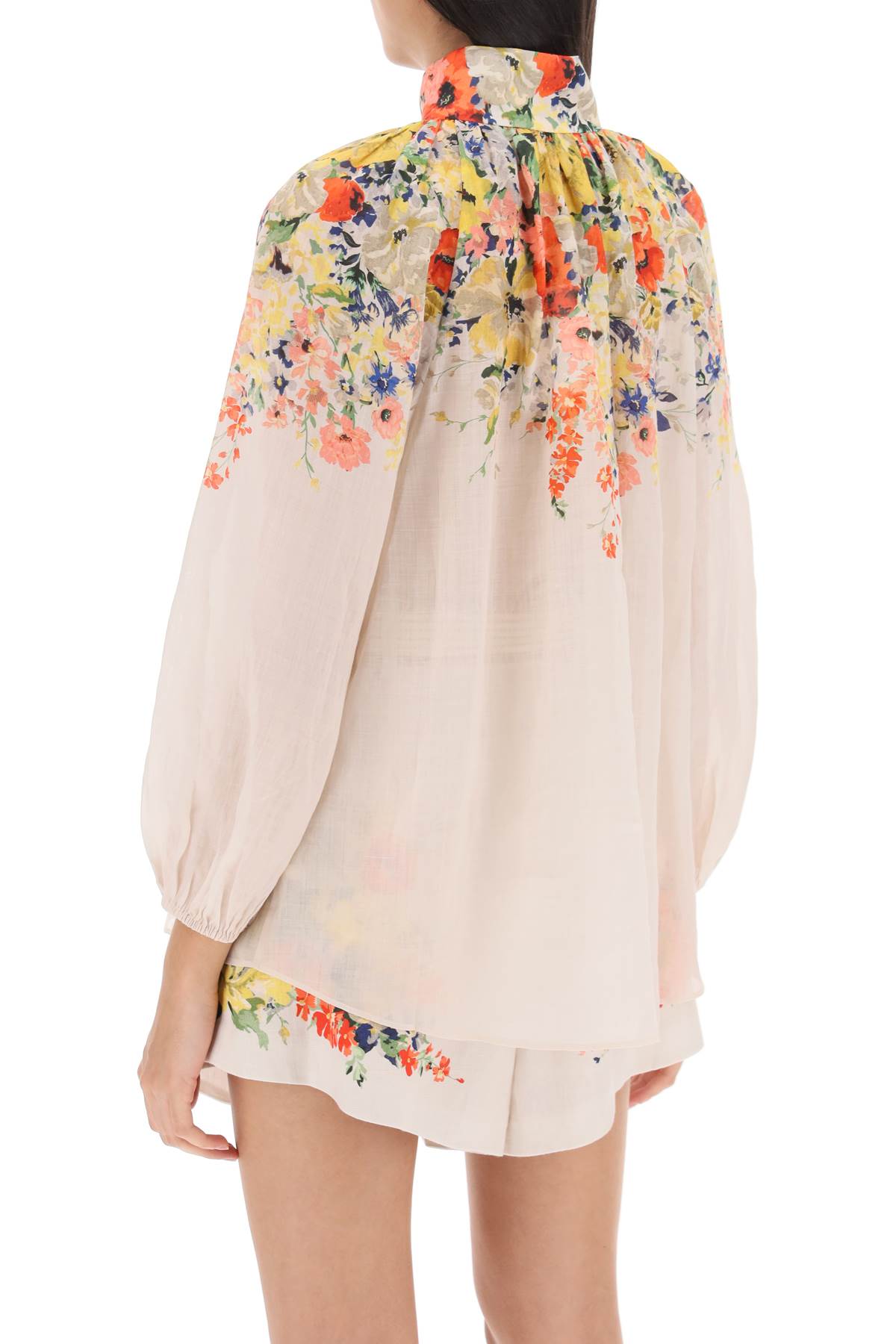 Zimmermann             Alight Ramie Billow Blouse   White