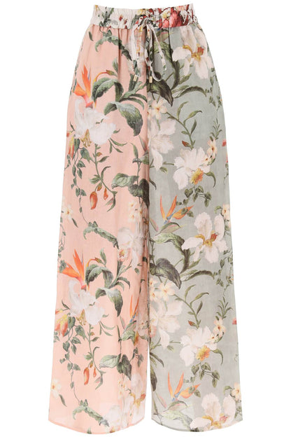 Zimmermann Lexi Floral Palazzo Pants   Pink