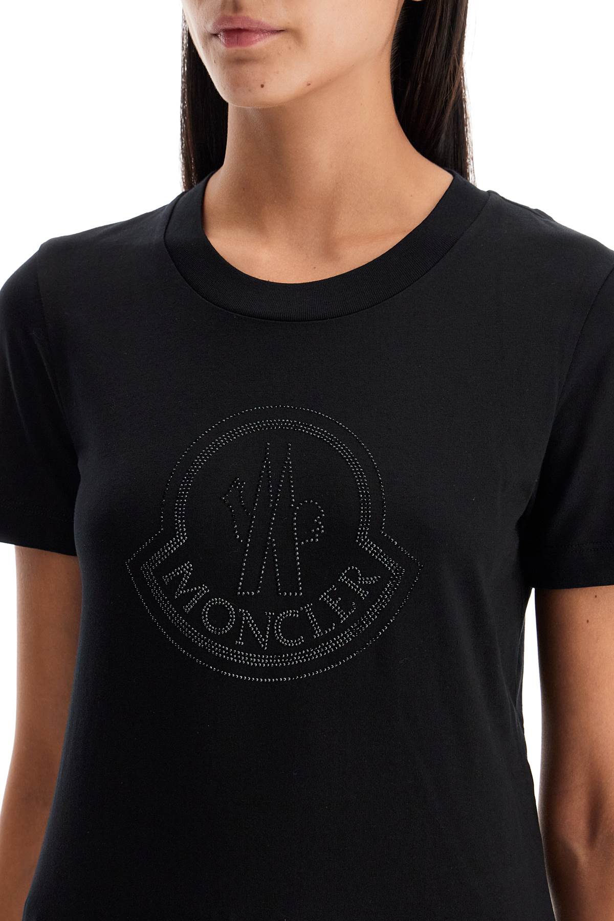 Moncler 'logo rhinestone t-shirt