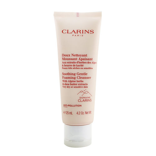 Clarins - Soothing Gentle Foaming Cleanser with Alpine Herbs & Shea Butter Extracts - Very Dry or Sensitive Skin  --125ml/4.2oz