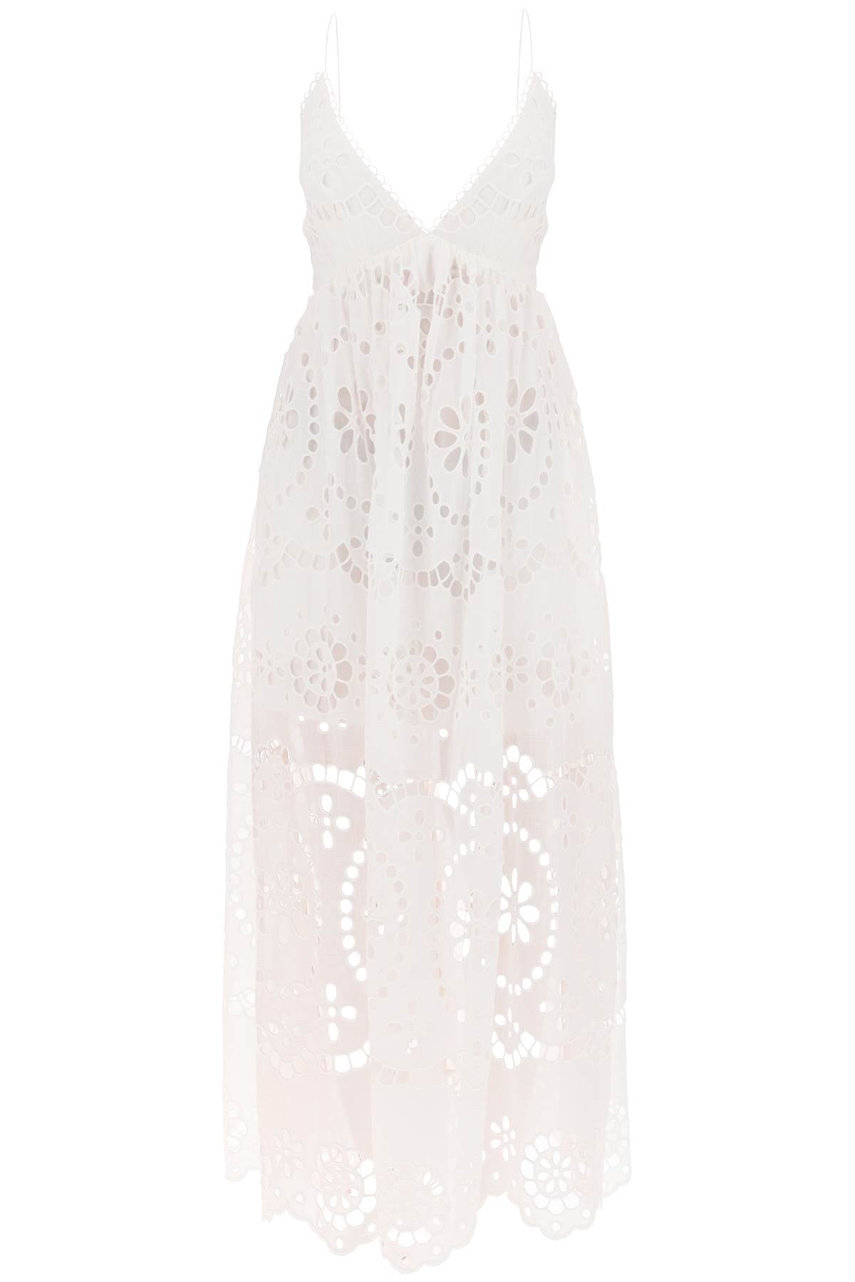 Zimmermann lexi maxi dress in broderie anglaise