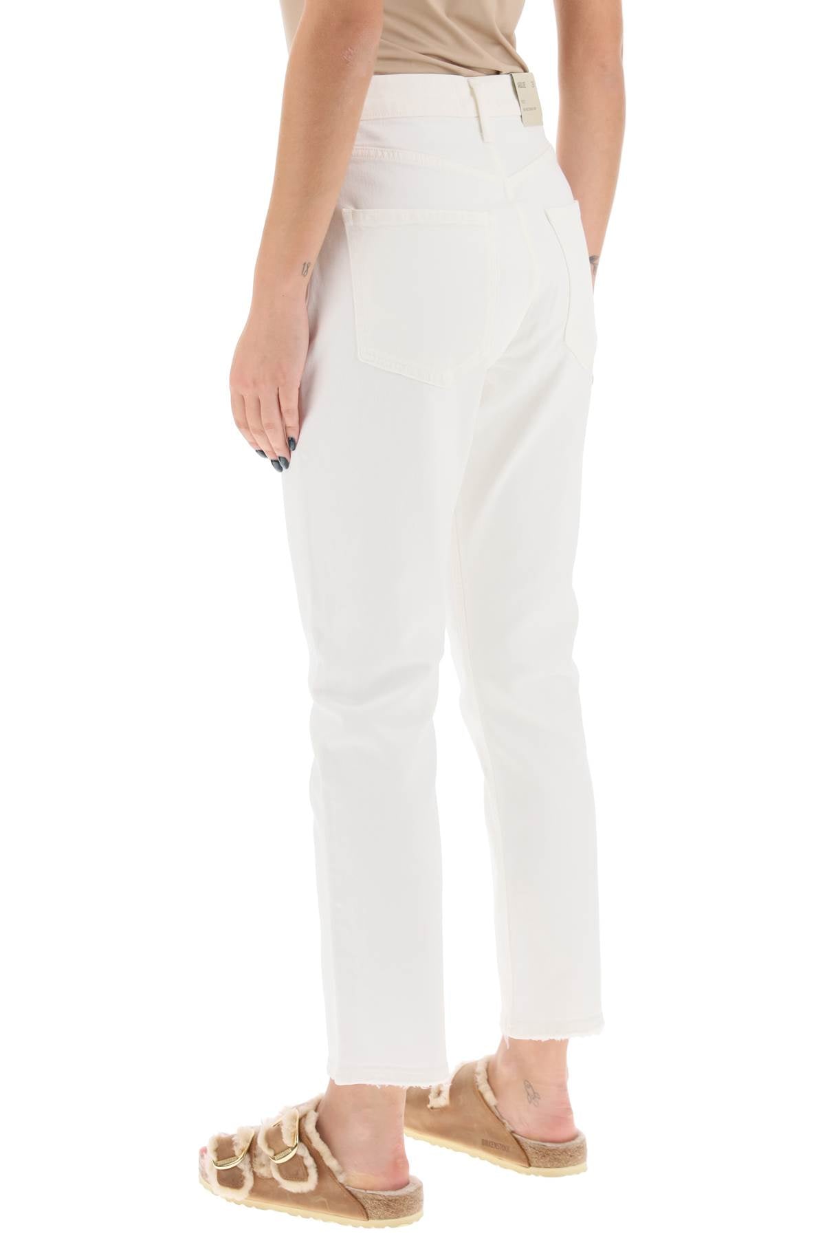 Agolde riley high-waisted cropped jeans