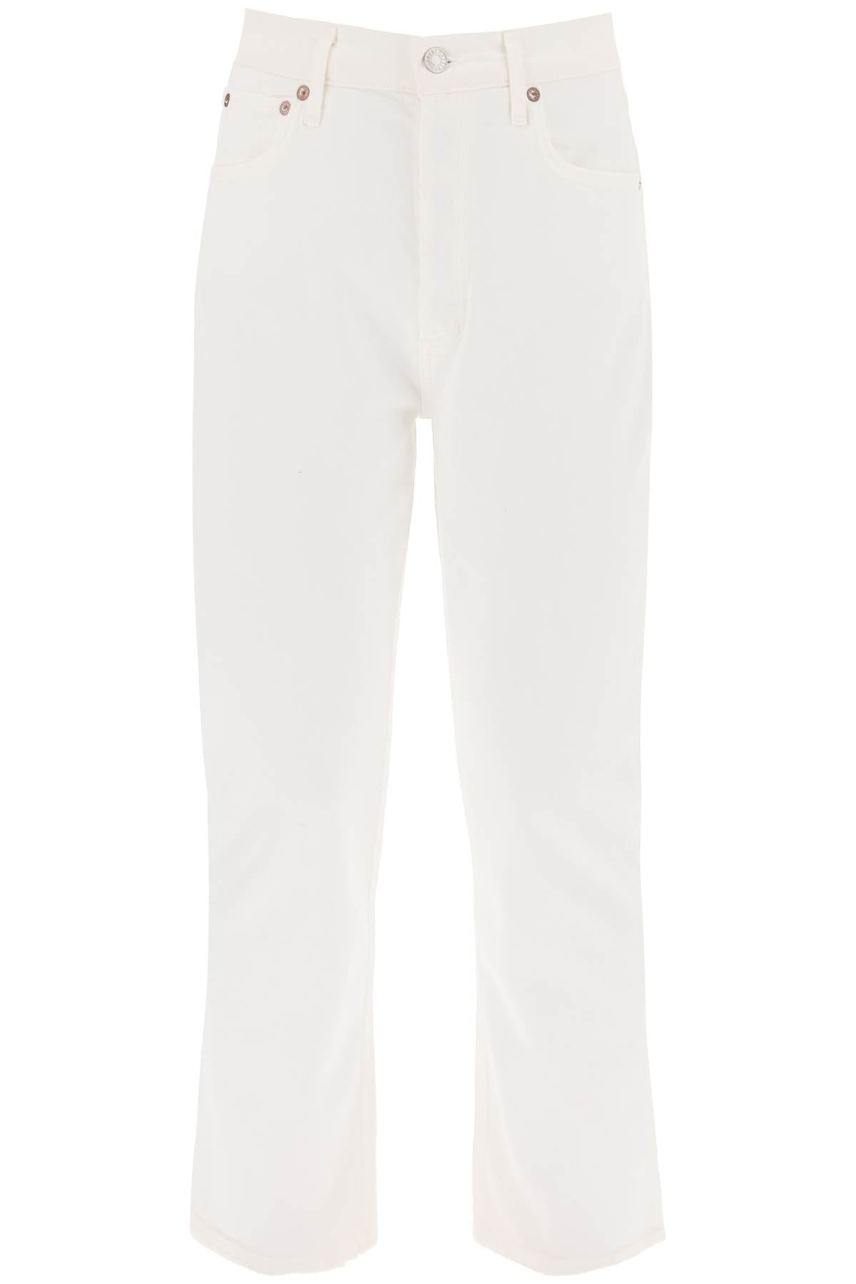 Agolde riley high-waisted cropped jeans