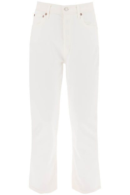 Agolde riley high-waisted cropped jeans