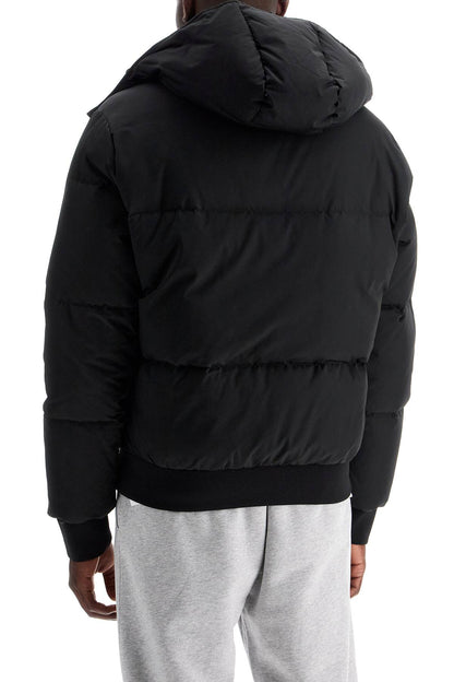 Moschino high-neck down jacket with hood