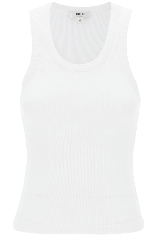 Agolde poppy ribbed tank top