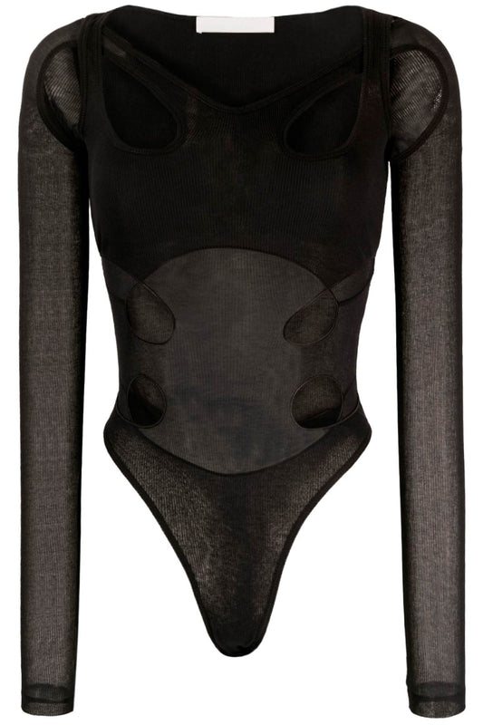 Dion Lee long-sleeved bodysuit with cut-outs