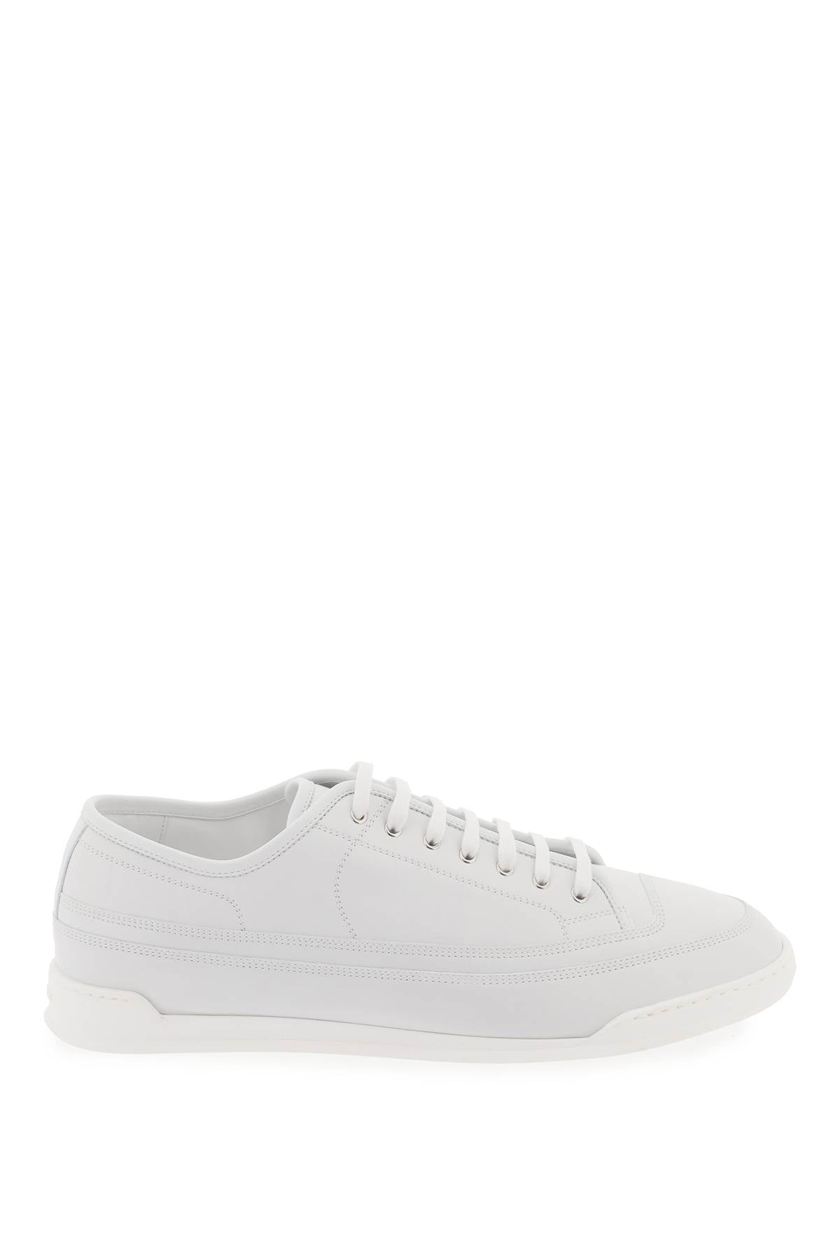 John Lobb leather court sneakers in