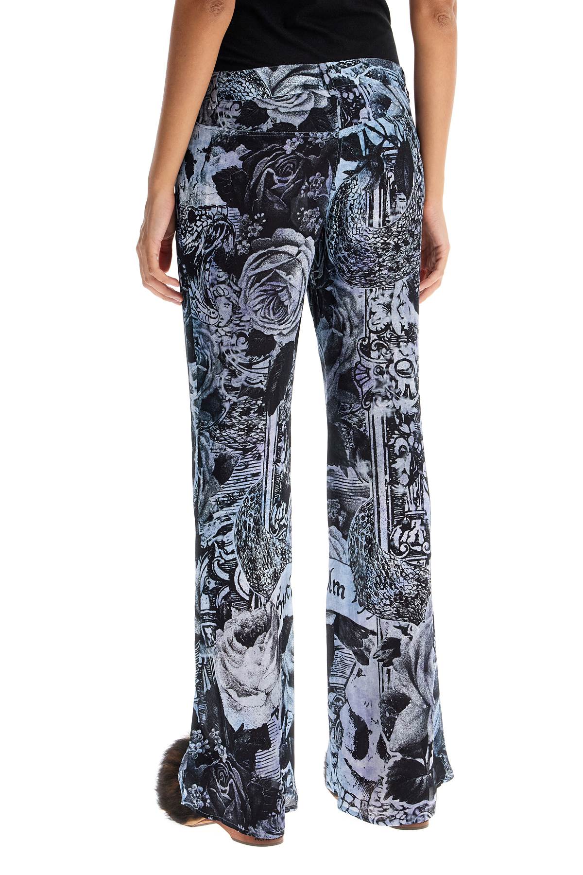 Acne Studios printed crepe flared pants