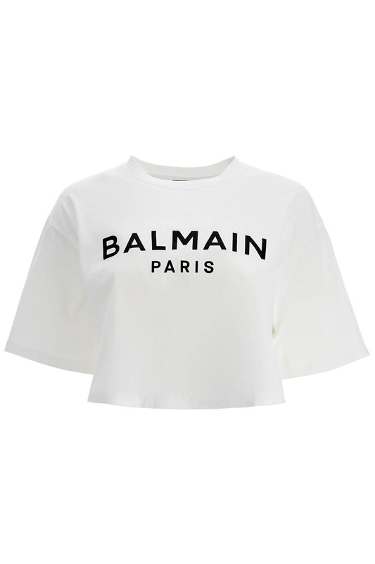 Balmain logo print boxy t-shirt