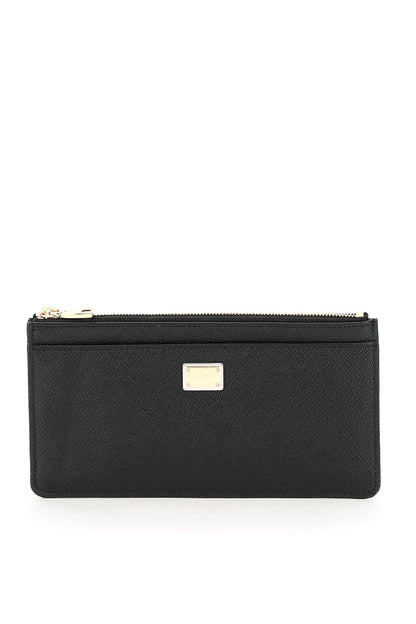 Dolce & Gabbana cardholder pouch in dauphine calfskin