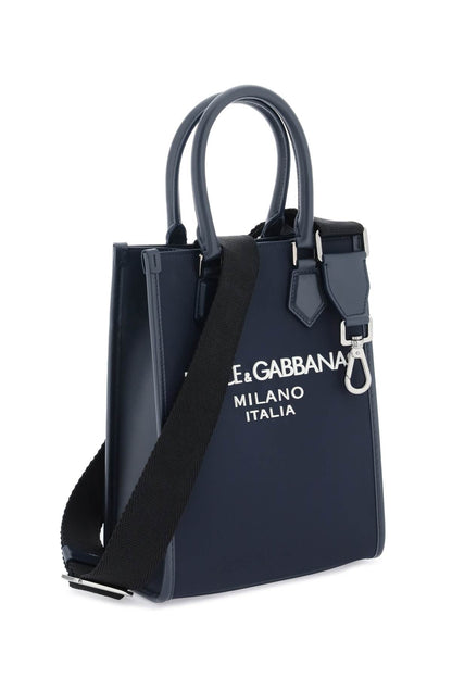 Dolce & Gabbana small nylon tote bag with logo