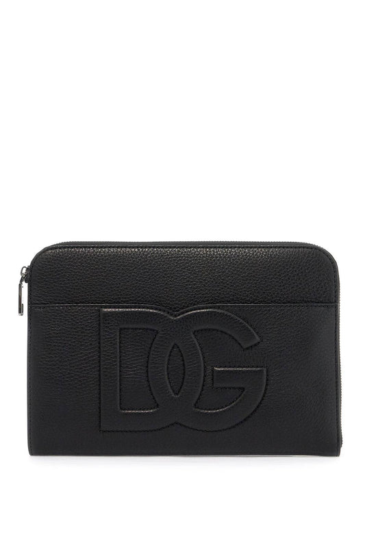 Dolce & Gabbana "embossed leather media pouch