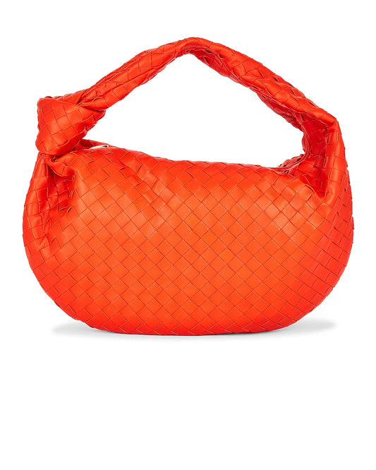 BOTTEGA VENETA Small Jodie Bag in Orange & Gold