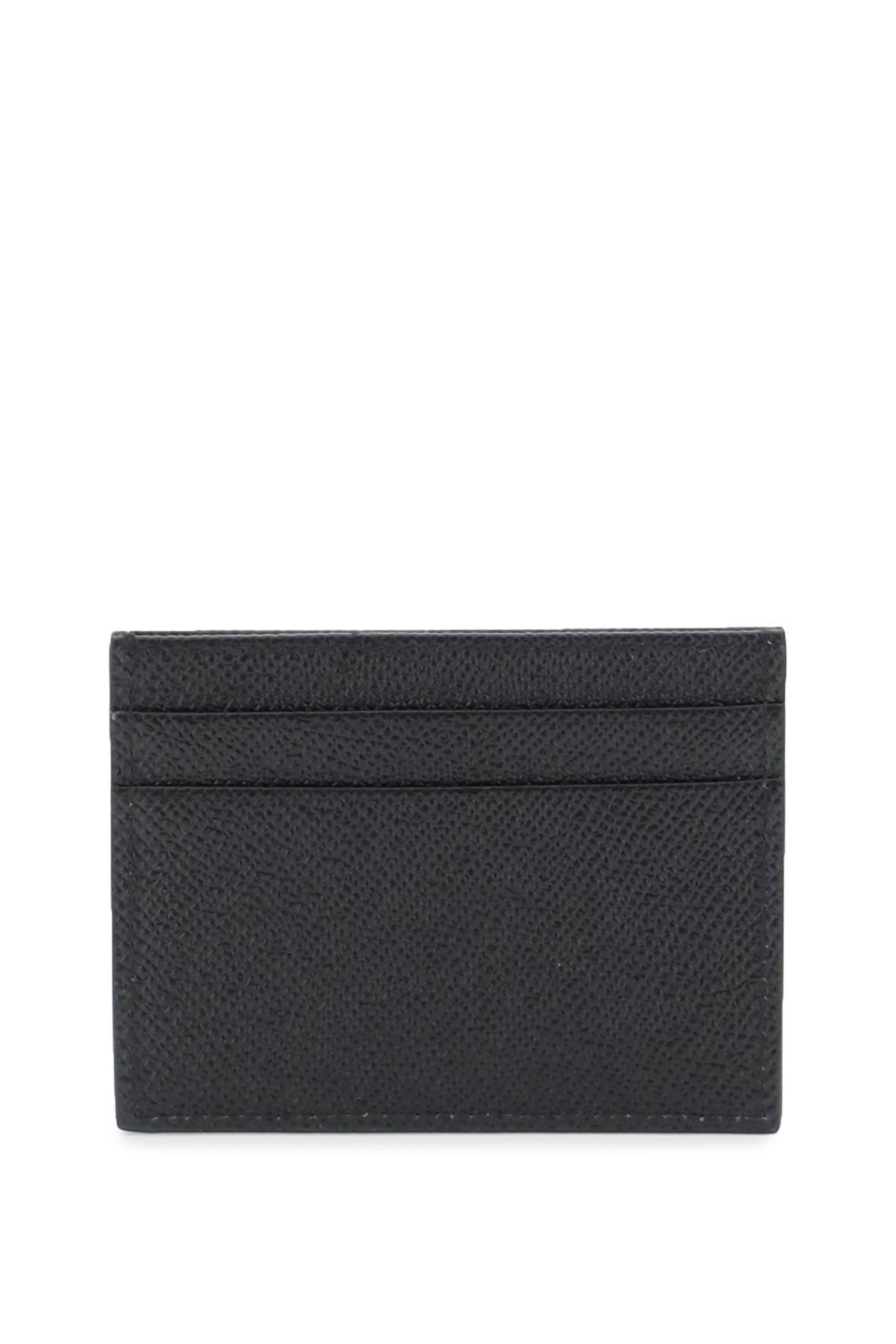 Dolce & Gabbana leather card holder with logo plate