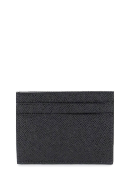 Dolce & Gabbana leather card holder with logo plate