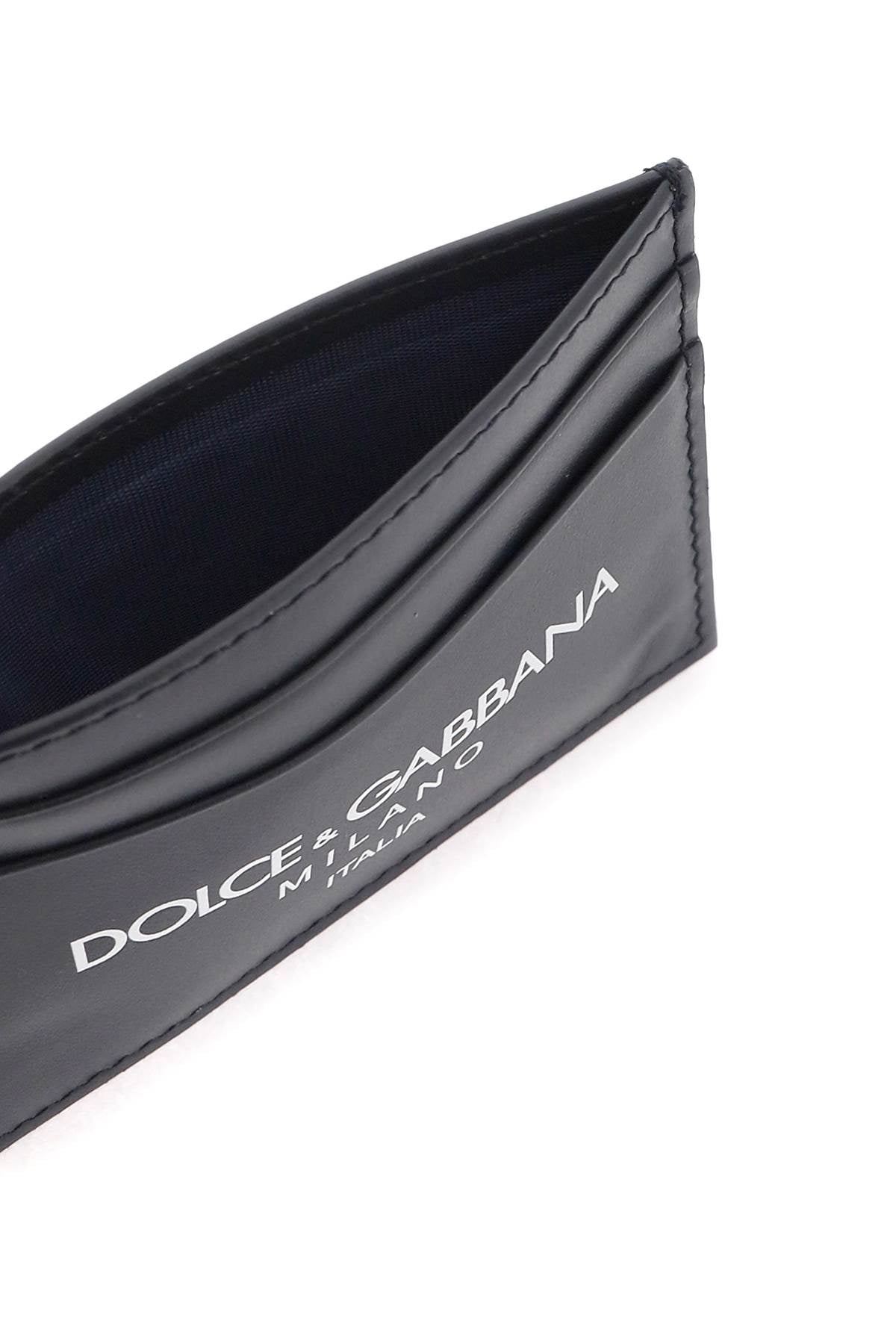 Dolce & Gabbana logo leather cardholder