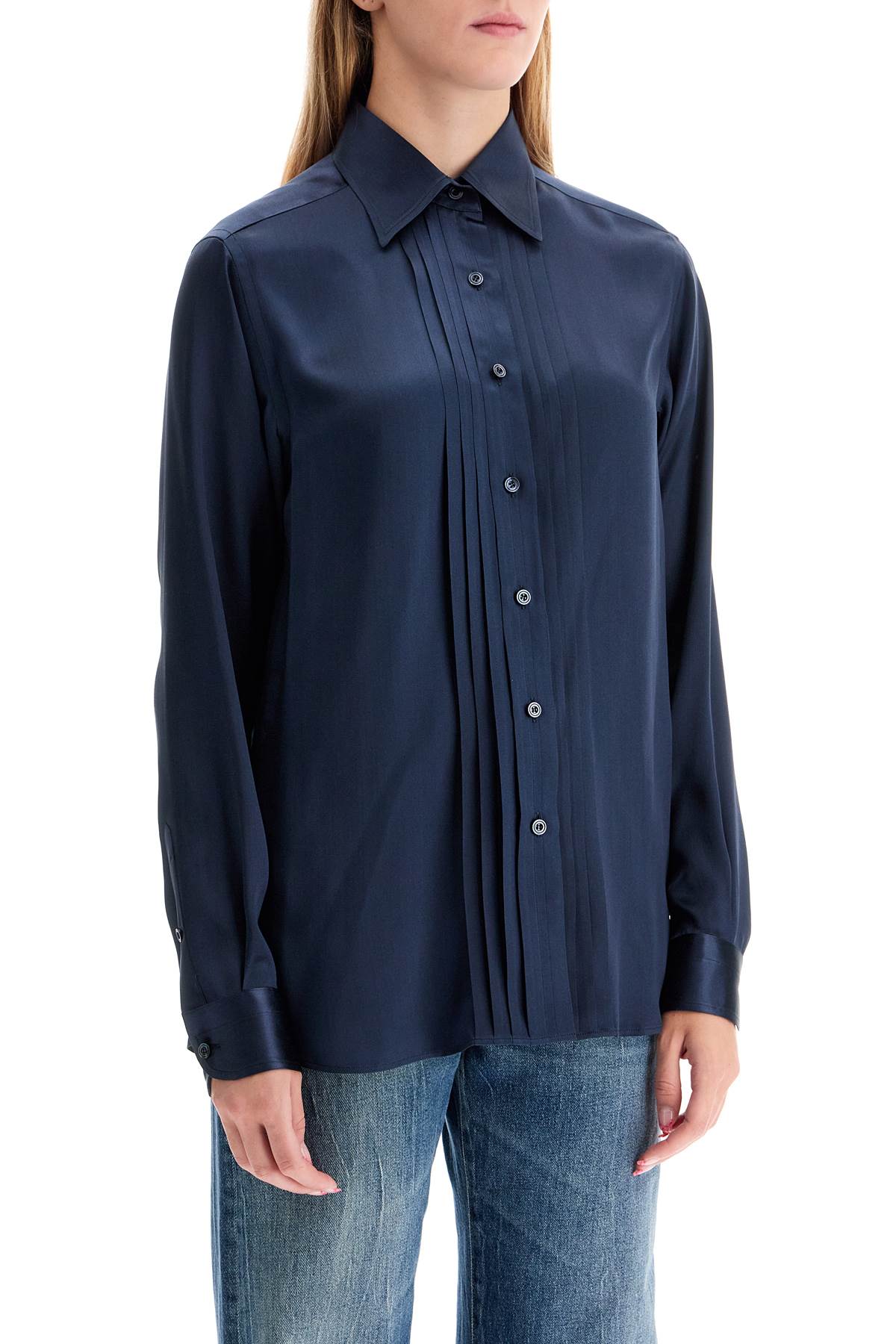 Tom Ford silk charmeuse blouse shirt