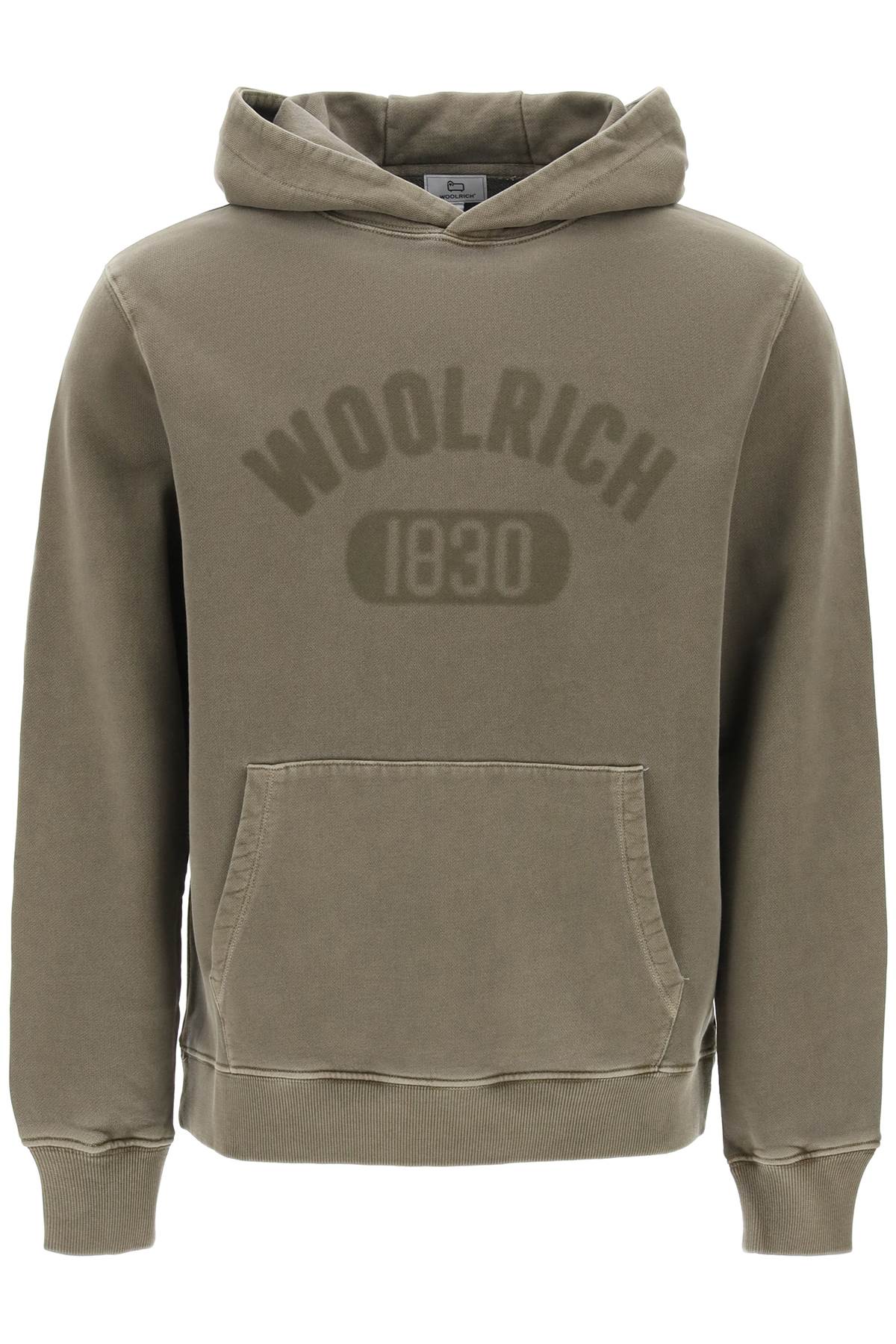 Woolrich vintage-look hoodie with logo print and