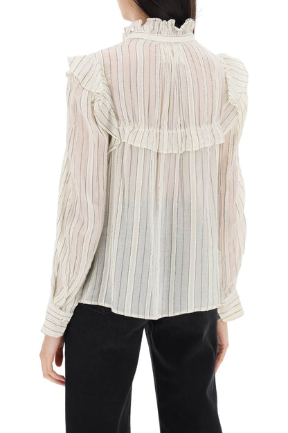 Isabel Marant Etoile "striped cotton blouse by id