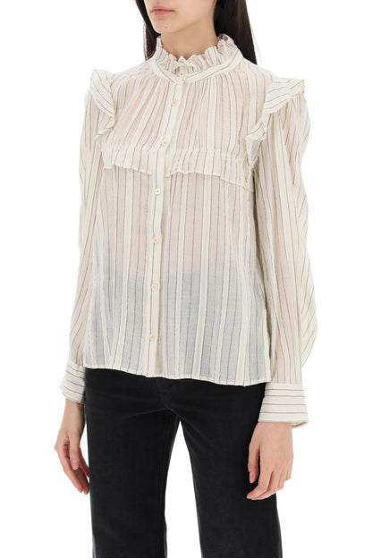 Isabel Marant Etoile "striped cotton blouse by id