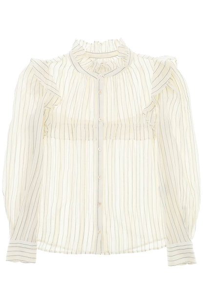 Isabel Marant Etoile "striped cotton blouse by id