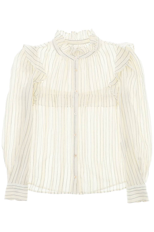 Isabel Marant Etoile "striped cotton blouse by id