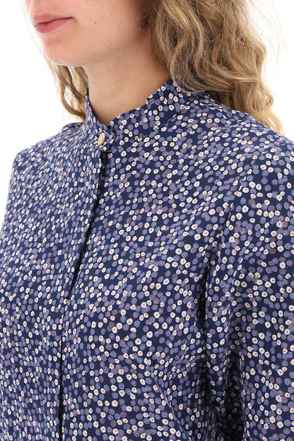 Isabel Marant ilda silk shirt with floral print